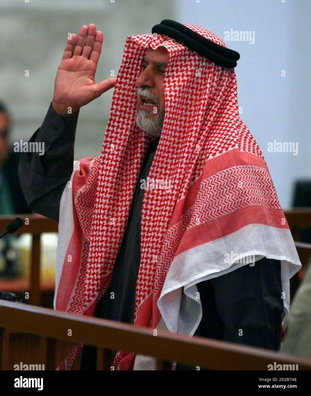 Awad Hamed Al Bander The Former Head Of Saddam Hussein S Revolutionary Court Reacts After Being Sentenced To Death During His Trial In The Heavily Fortified Green Zone In Baghdad November 5 06 The