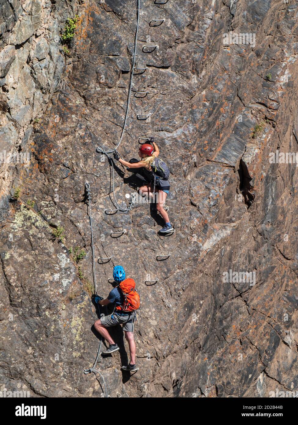 Ouray Via Ferrata, Ouray, Colorado Stock Photo Alamy