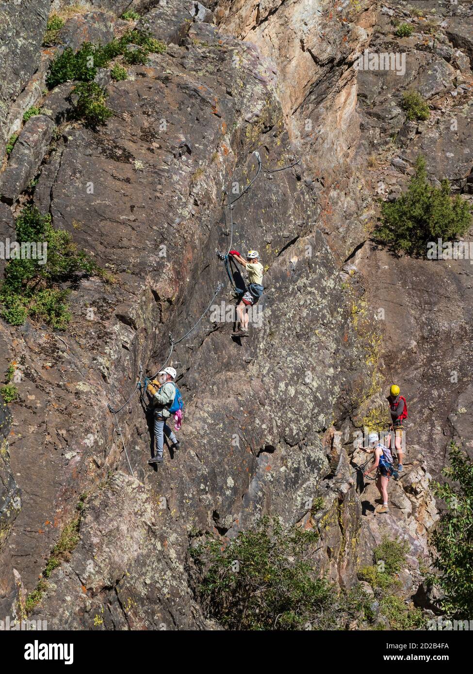 Ouray Via Ferrata, Ouray, Colorado Stock Photo Alamy