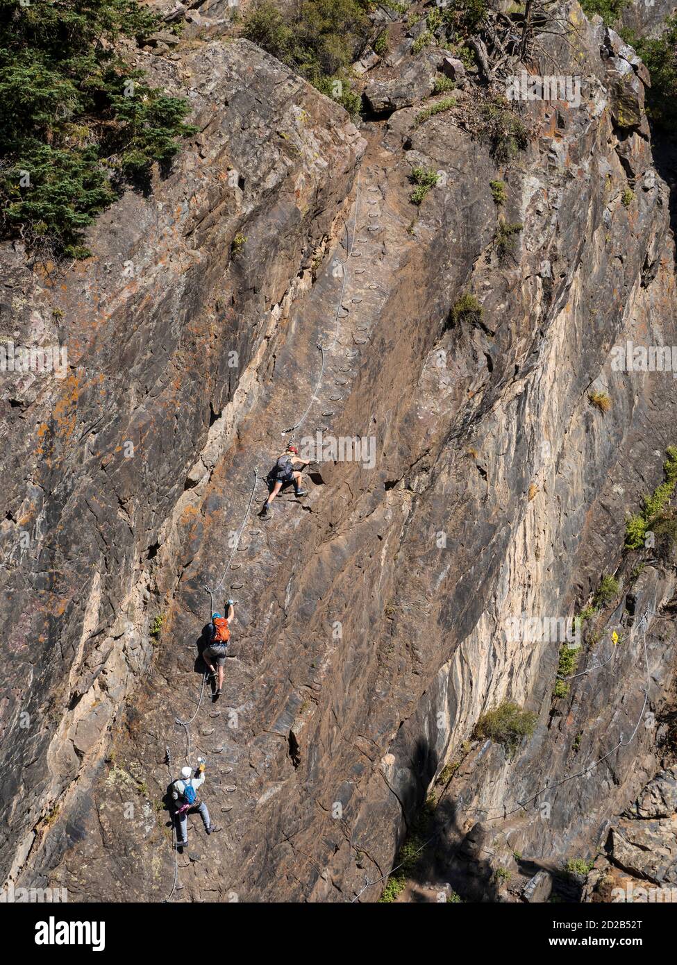 Ouray Via Ferrata, Ouray, Colorado Stock Photo Alamy