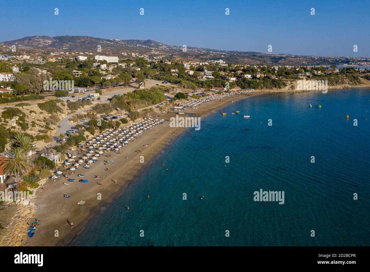 Aerial view of Coral Bay Peyia, Paphos, Cyprus Stock Photo Alamy