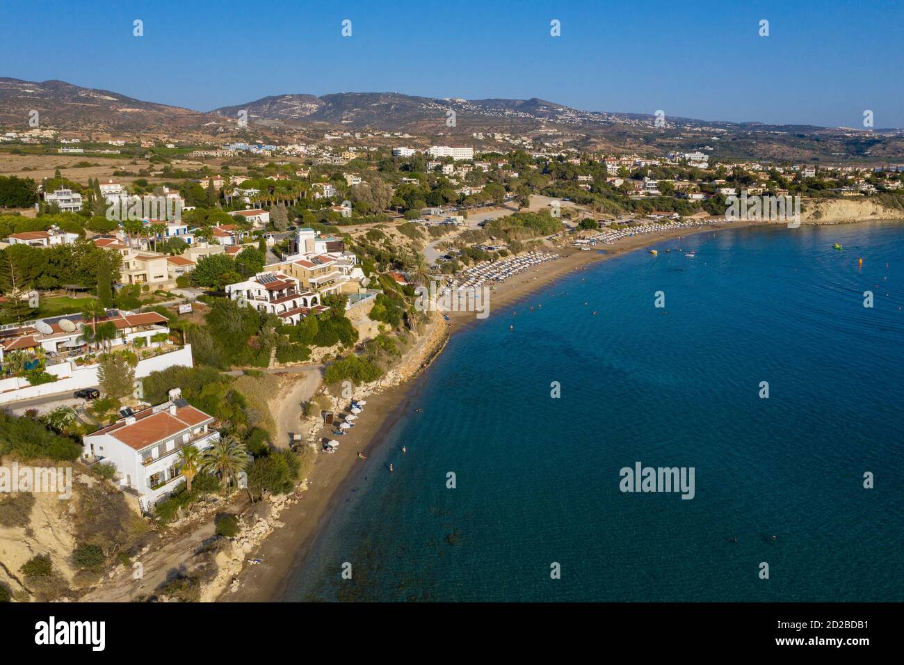 Aerial view of Coral Bay Peyia, Paphos, Cyprus Stock Photo Alamy
