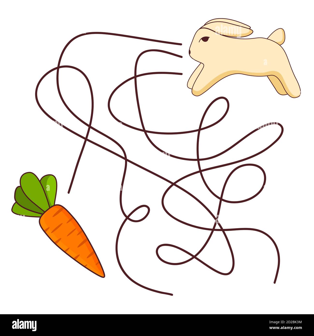 Maze game, education game for children rabbit carrot Stock Vector Image &  Art - Alamy