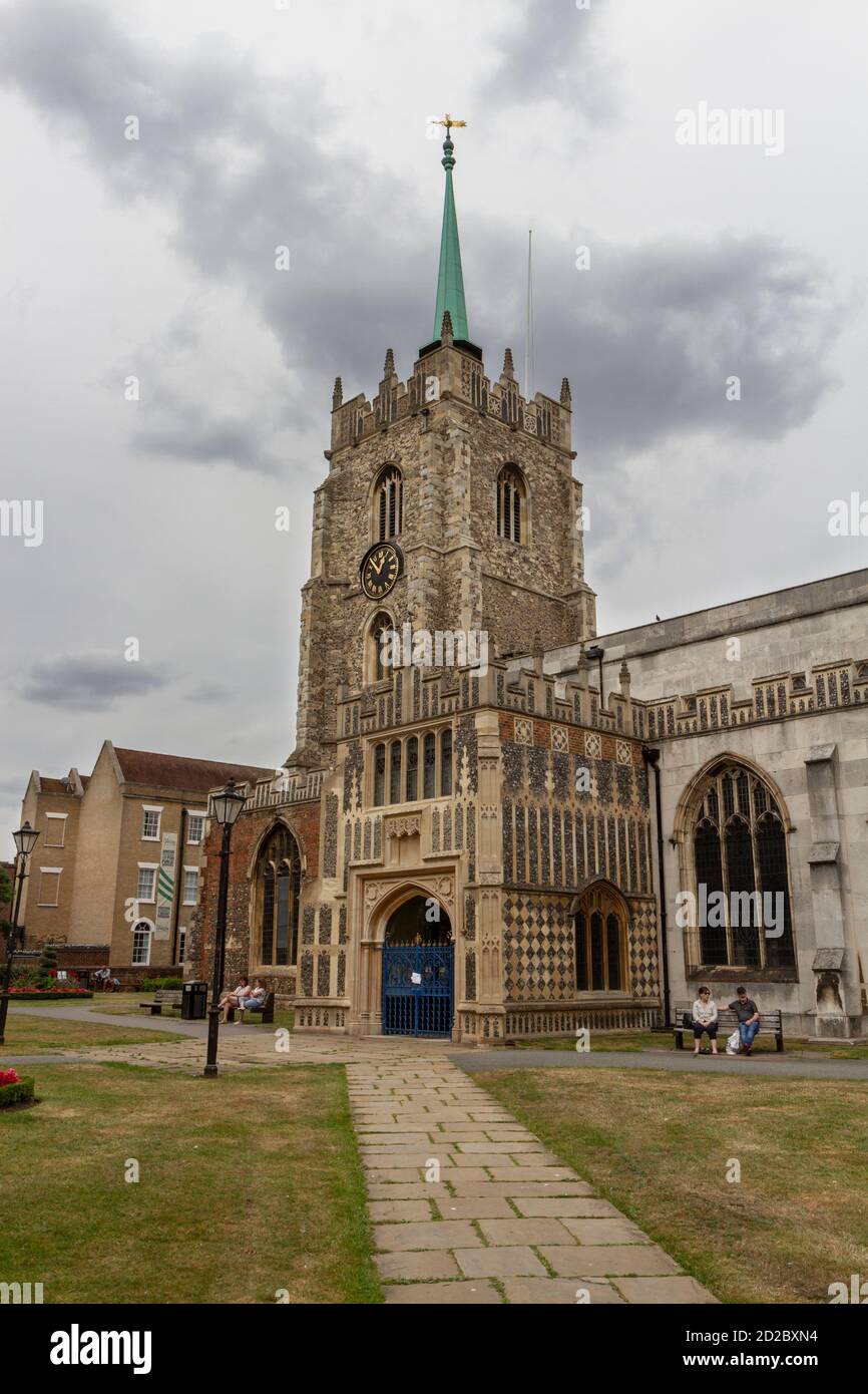 Chelmsford Cathedral,an Anglican cathedral in Chelmsford, Essex, UK. Stock Photo