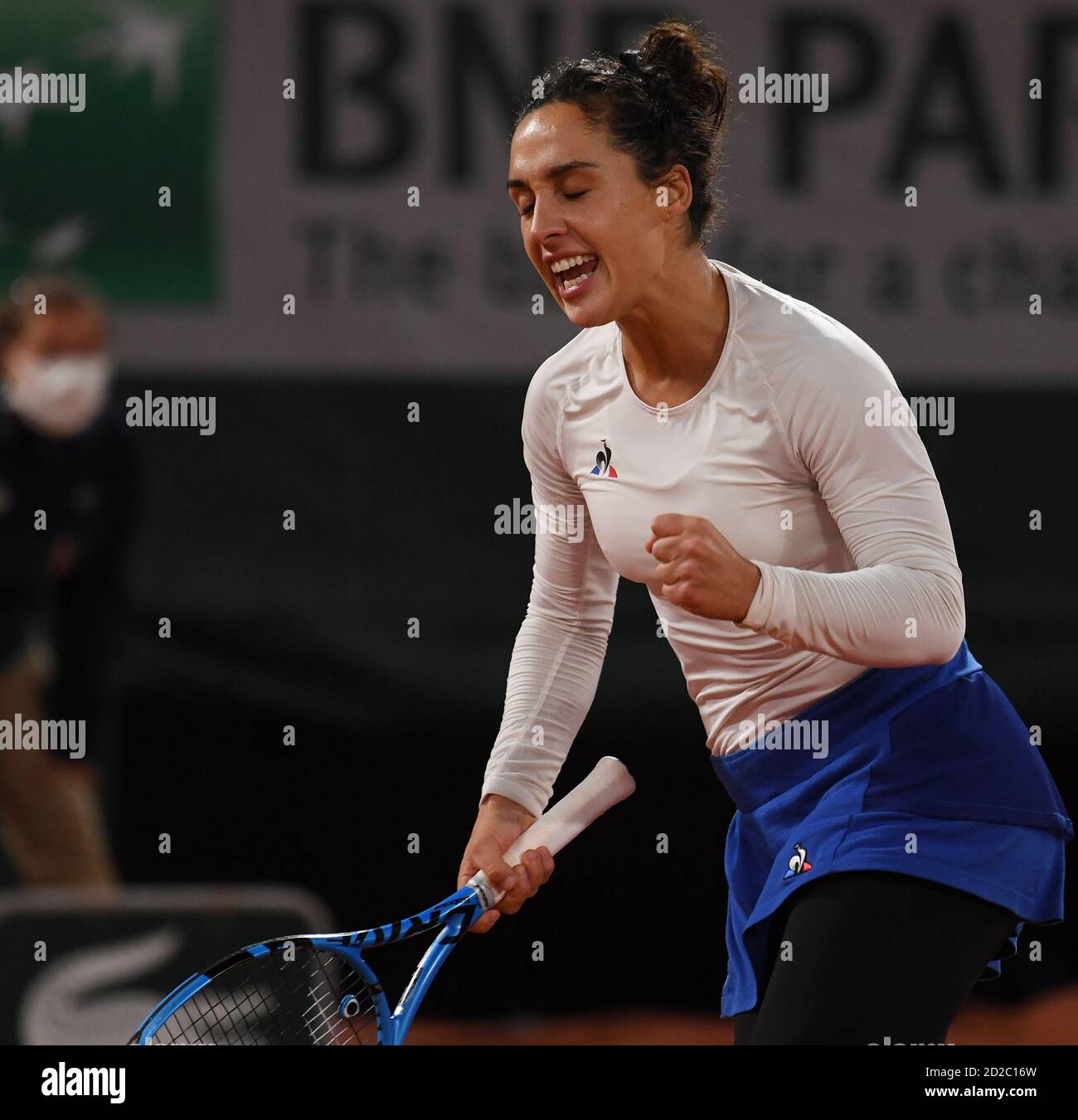 Paris, France. 06th Oct, 2020. Roland Garros Paris French Open 2020 Day 10 061020 Martina Trevisan (ITA) loses quarterfinal match Credit: Roger Parker/Alamy Live News Stock Photo