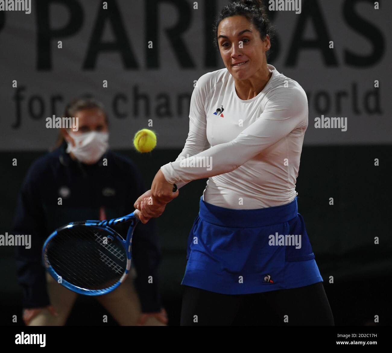 Paris, France. 06th Oct, 2020. Roland Garros Paris French Open 2020 Day 10 061020 Martina Trevisan (ITA) loses quarterfinal match Credit: Roger Parker/Alamy Live News Stock Photo