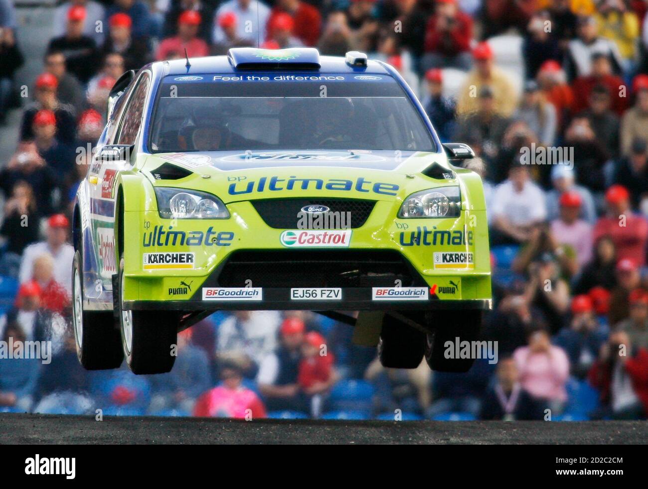 Marcus Gonholm of Finland drives his Ford RS WRC during the first super  special first stage of the Portugal Rally in Algarve March 29, 2007.  REUTERS/Jose Manuel Ribeiro (PORTUGAL Stock Photo - Alamy