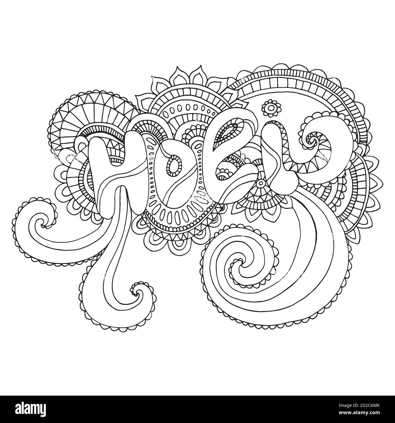 holi festival colouring pages