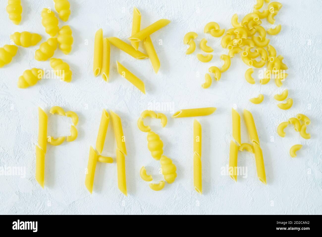 Different types of pasta Stock Photo