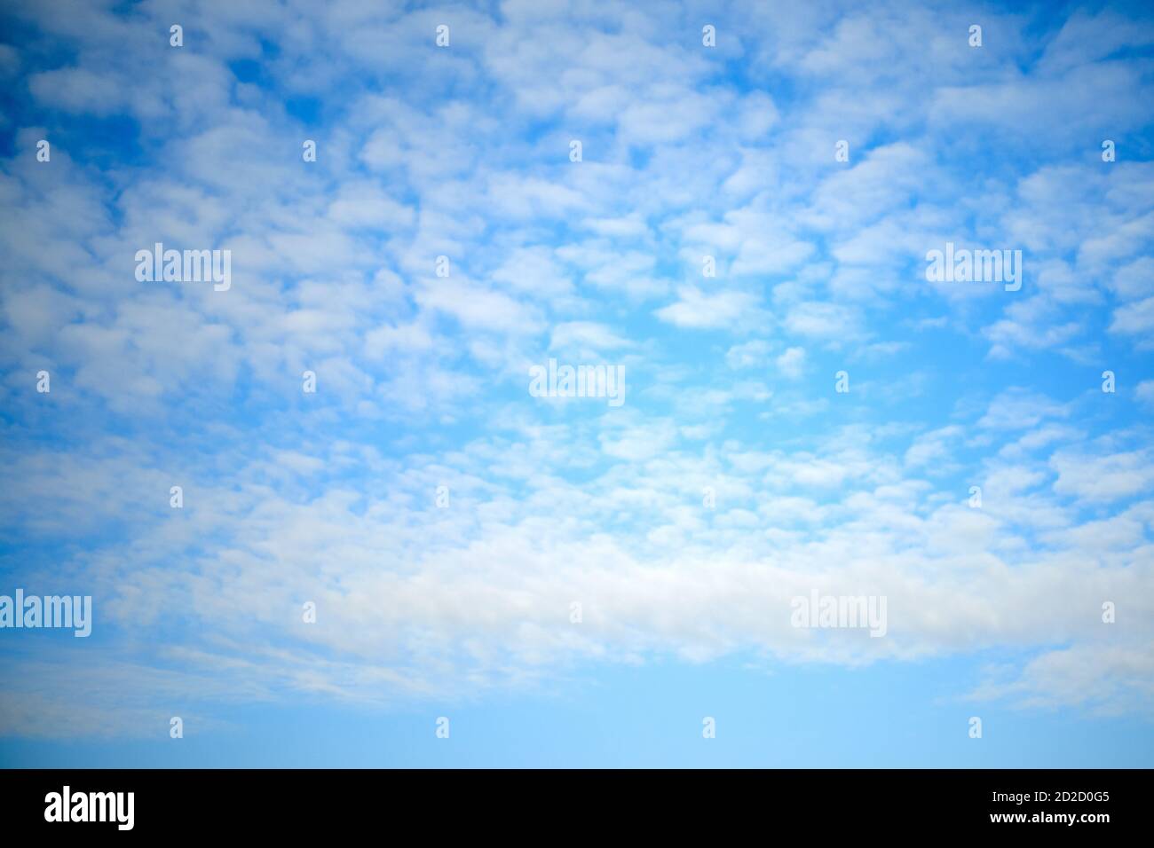 Feather clouds on the sky, background, copy space for text Stock Photo