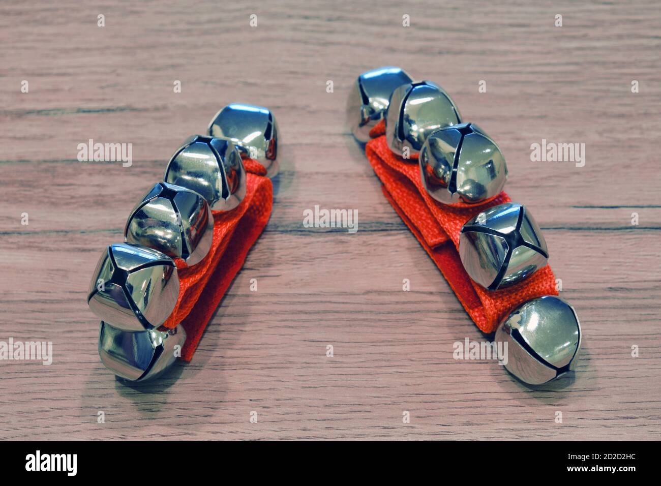Musical folk instrument wrist bells Stock Photo Alamy