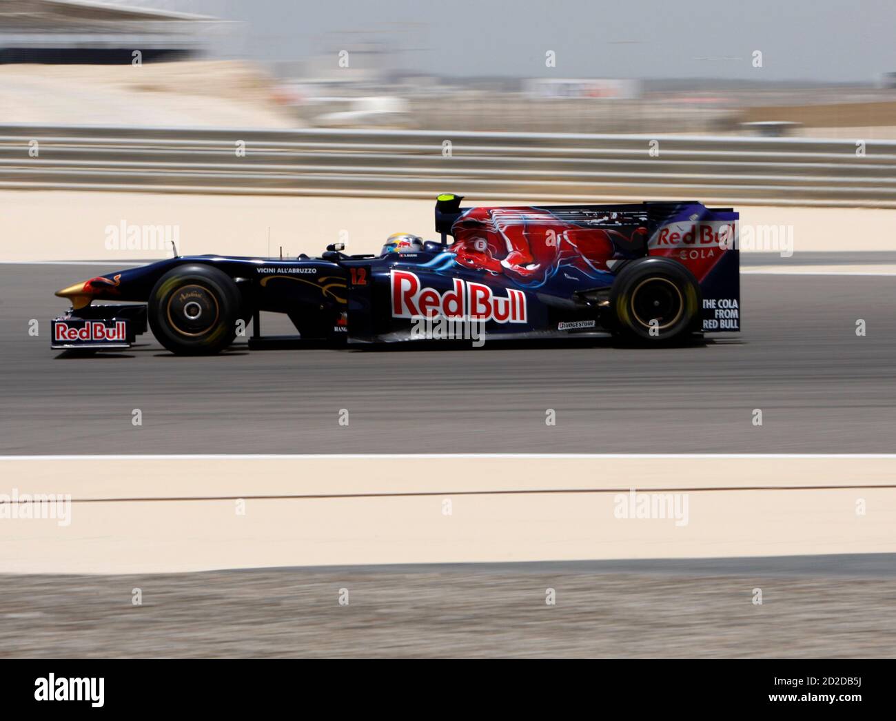 Toro Rosso Formula One driver Sebastien Buemi of Switzerland drives during  the first practice session of the Bahrain F1 Grand Prix in Manama April 24,  2009. REUTERS/Ahmed Jadallah (BAHRAIN Stock Photo - Alamy
