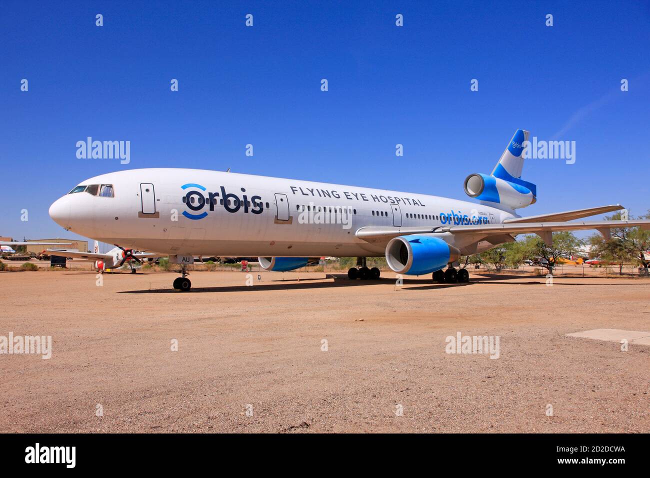 Orbis - Flying eye hospital MD DC-10 stored in Tucson AZ Stock Photo