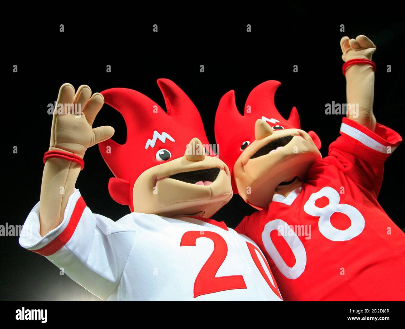 The euro 2008 mascots flix and trix hi-res stock photography and images