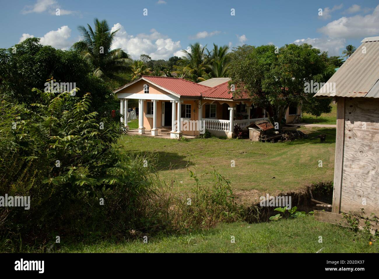 The home of a wealthy family in the small Yucatec Maya village of San