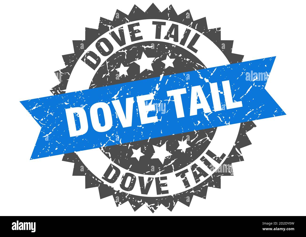 dove tail stamp. round grunge sign with ribbon Stock Vector Image & Art ...