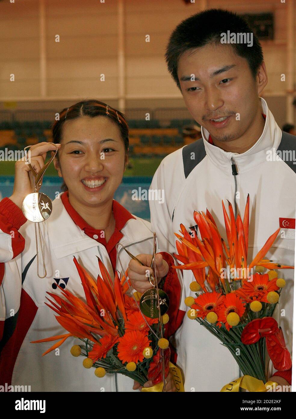 The three medal winners with their medals hires stock photography and