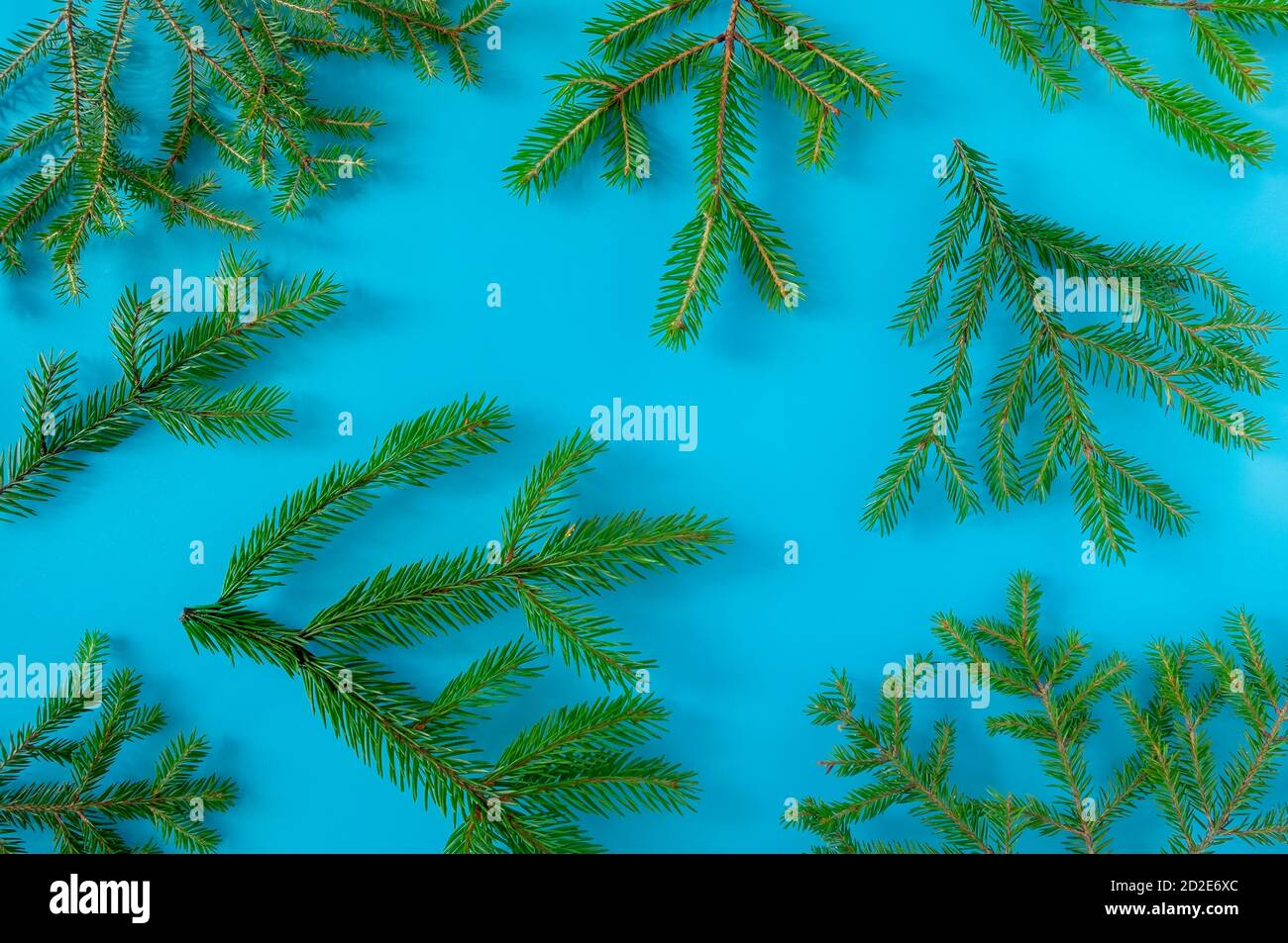 Christmas and New Year background with fir branches Stock Photo - Alamy