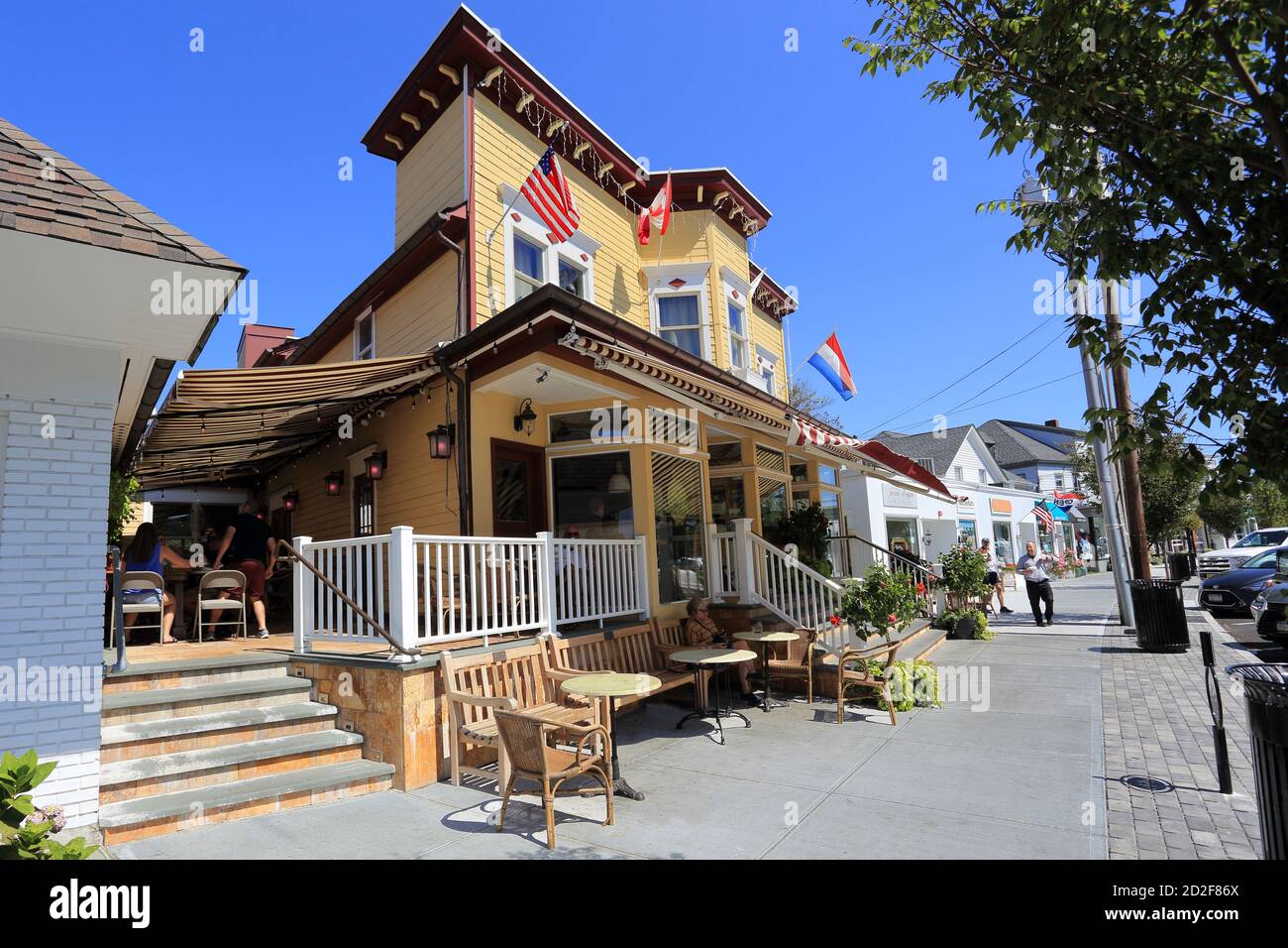 The Beach Bakery Grand Cafe Westhampton Long Island New York Stock Photo