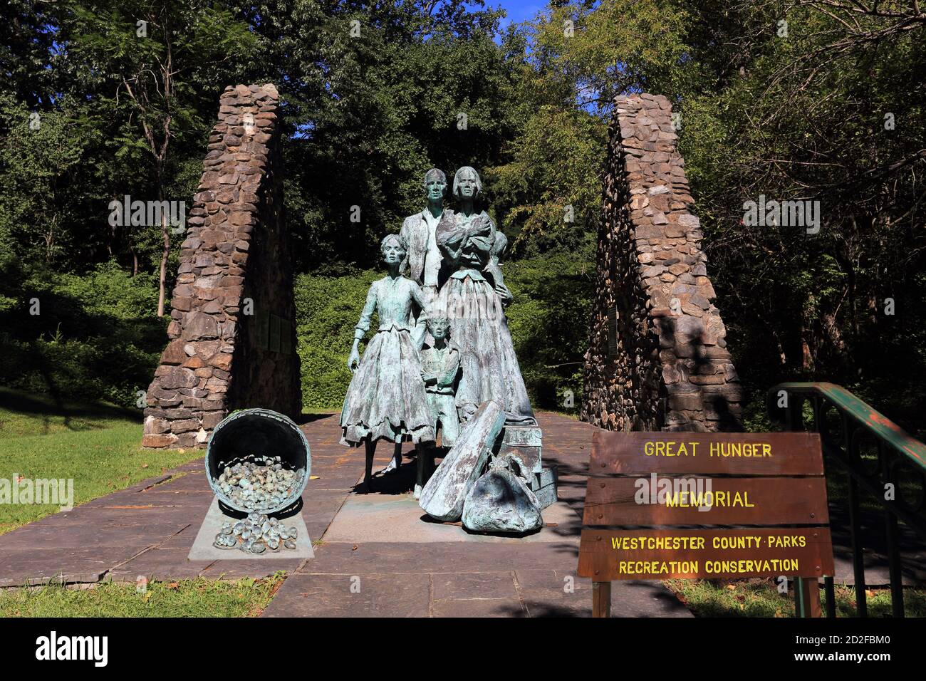 Irish Hunger Memorial Elmsford New York Stock Photo