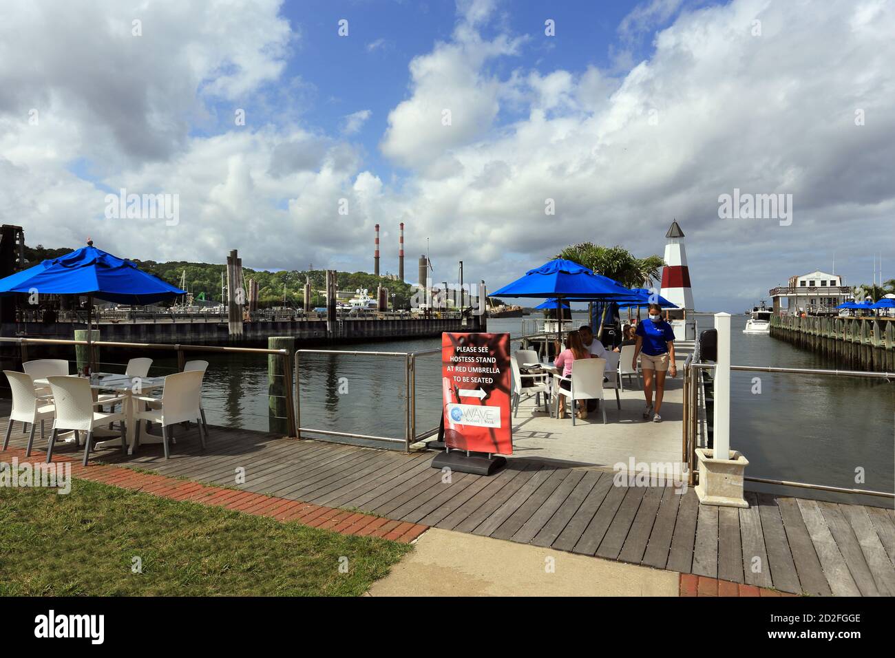 Port Jefferson harbor Long Island New York Stock Photo Alamy