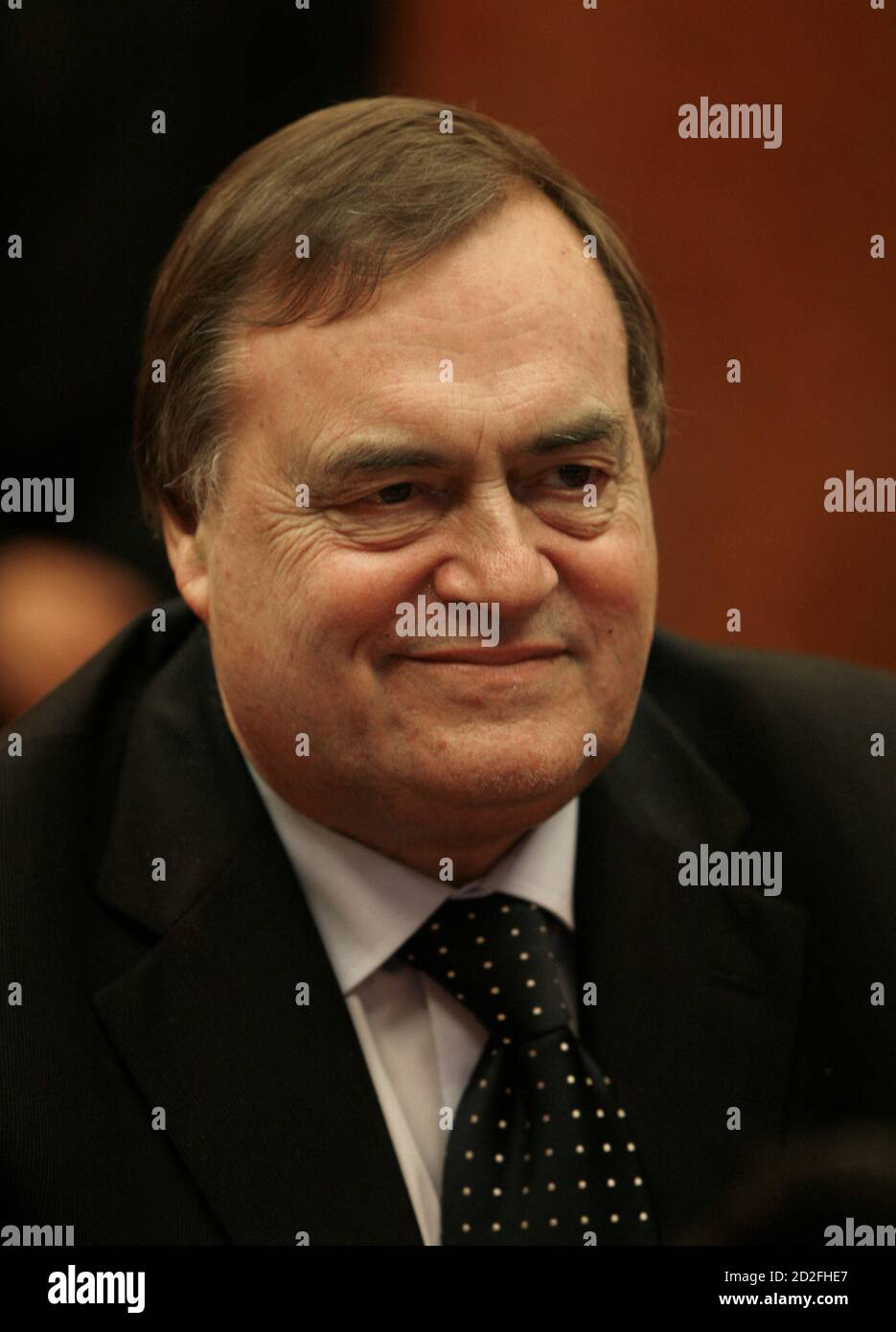 British Deputy Prime Minister John Prescott Attends A Meeting With Romanian Prime Minister Calin Tariceanu At Victoria Palace In Bucharest January 24 07 Reuters Bogdan Cristel Romania Stock Photo Alamy