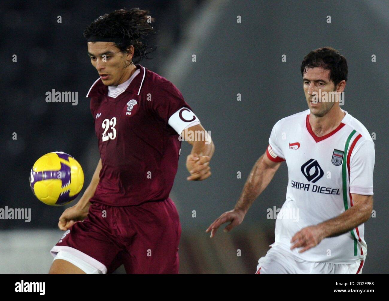 Qatar S Sebastian Soria Fights For The Ball With Iran S Karim Bagheri R During A Friendly Soccer Match In Doha November 9 08 Reuters Fadi Al Assaad Qatar Stock Photo Alamy Qatar S Sebastian Soria Fights For The Ball With Iran S Karim Bagheri R During A Friendly Soccer Match In Doha November 9 08 Reuters Fadi Al Assaad Qatar Stock Photo Alamy