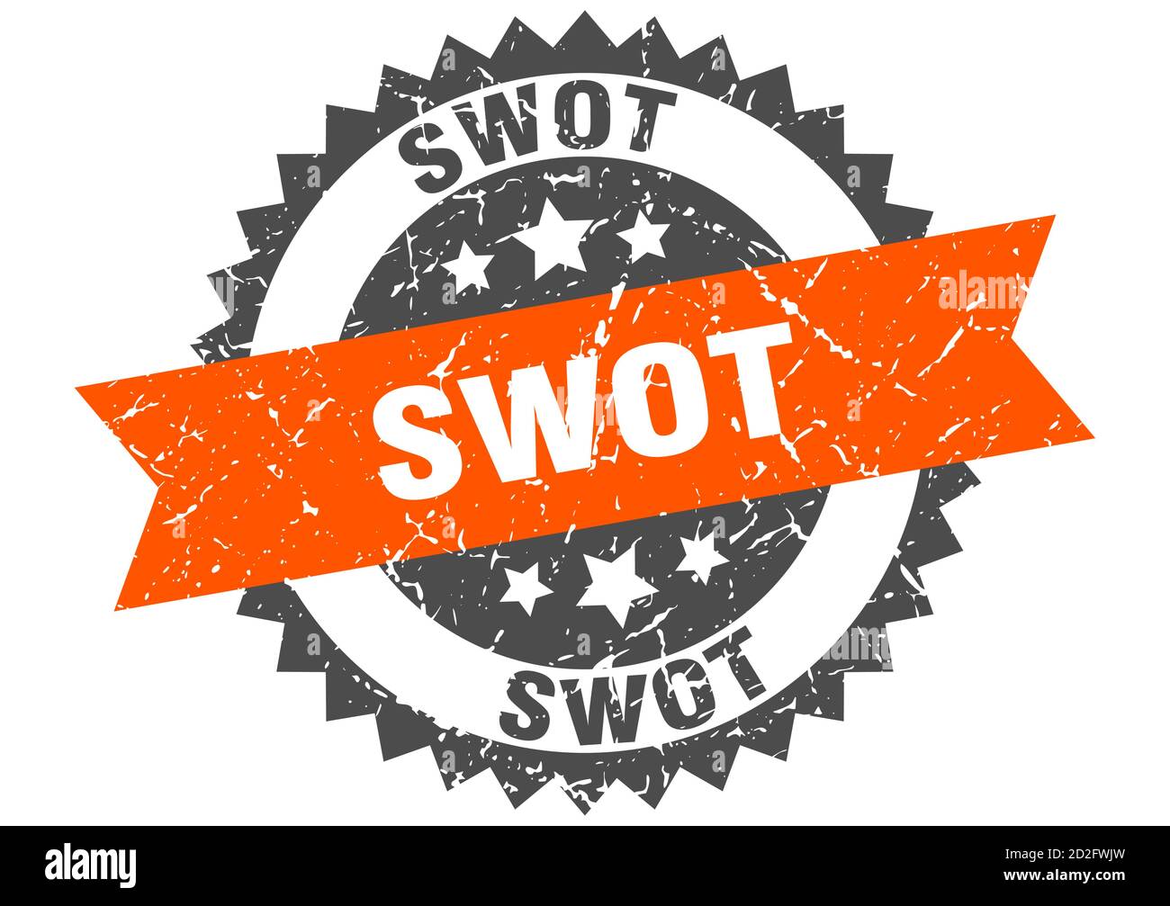 swot stamp. round grunge sign with ribbon Stock Vector Image & Art - Alamy