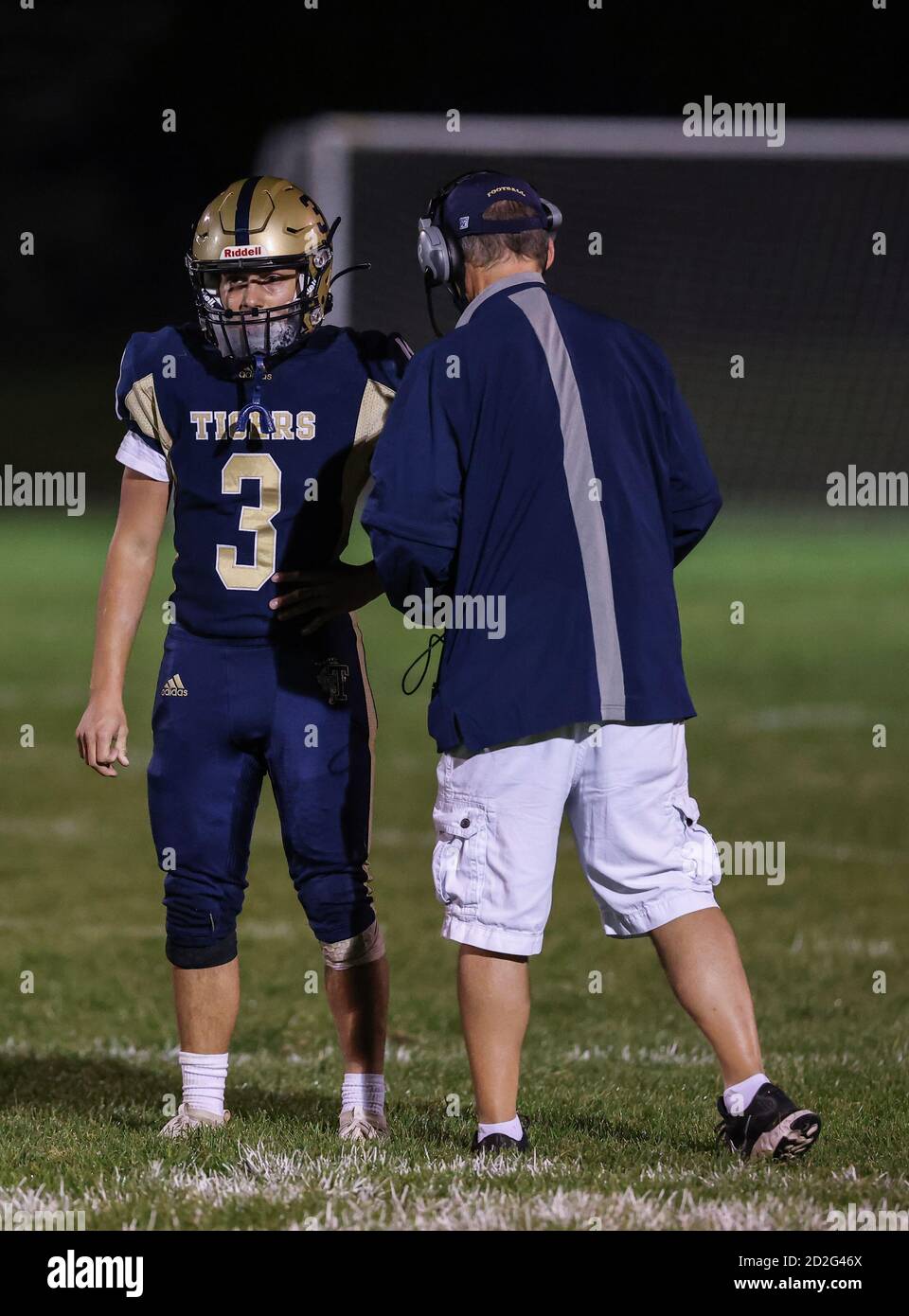 High school football action with Lakeland vs Timberlake in Spirit Lake