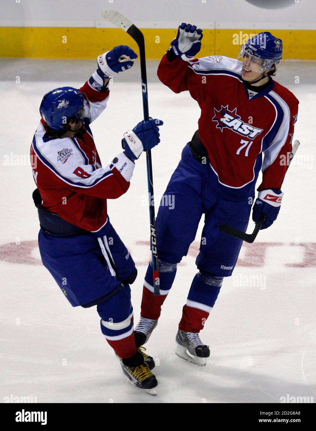 East Conference all-stars Alex Ovechkin 