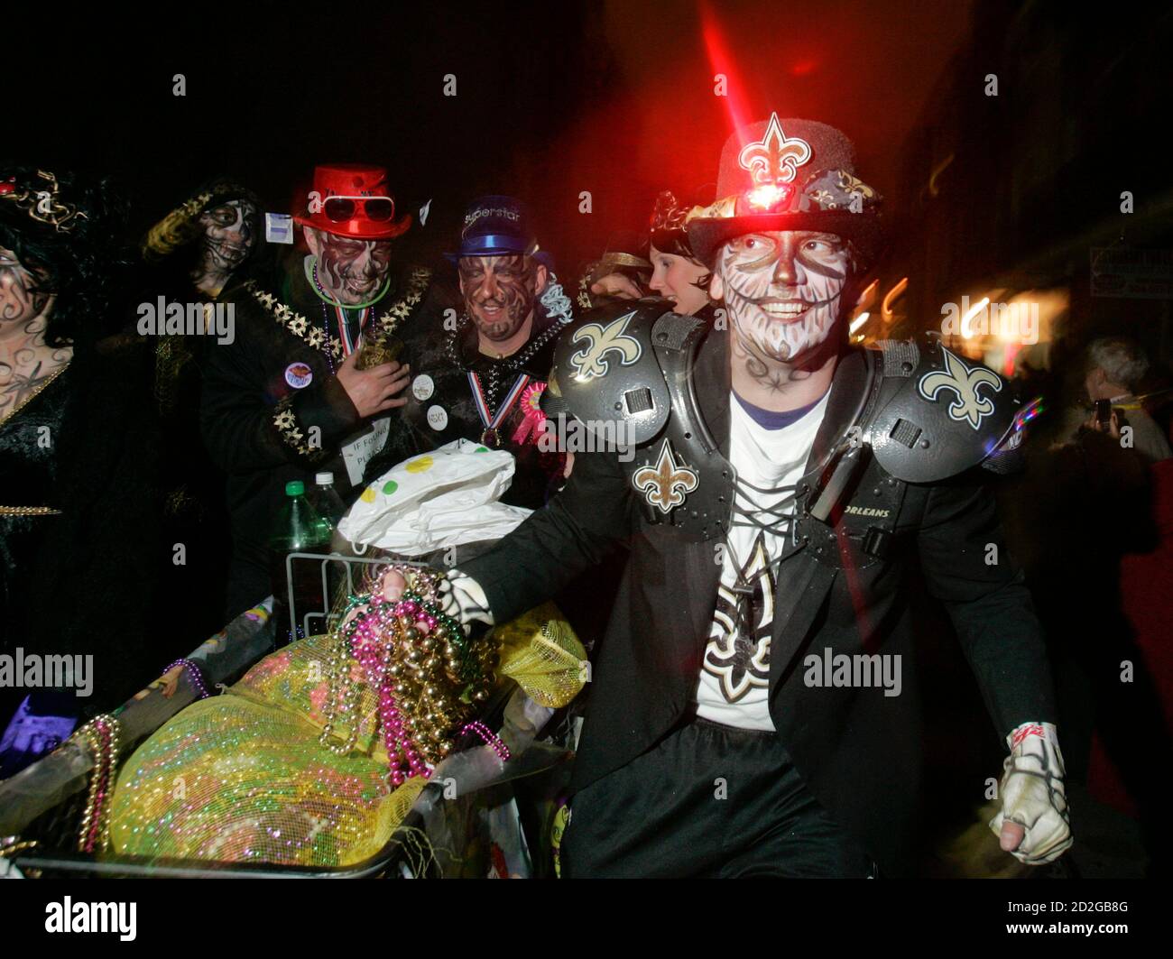 Vieux Mardi Gras parade in New Orleans 
