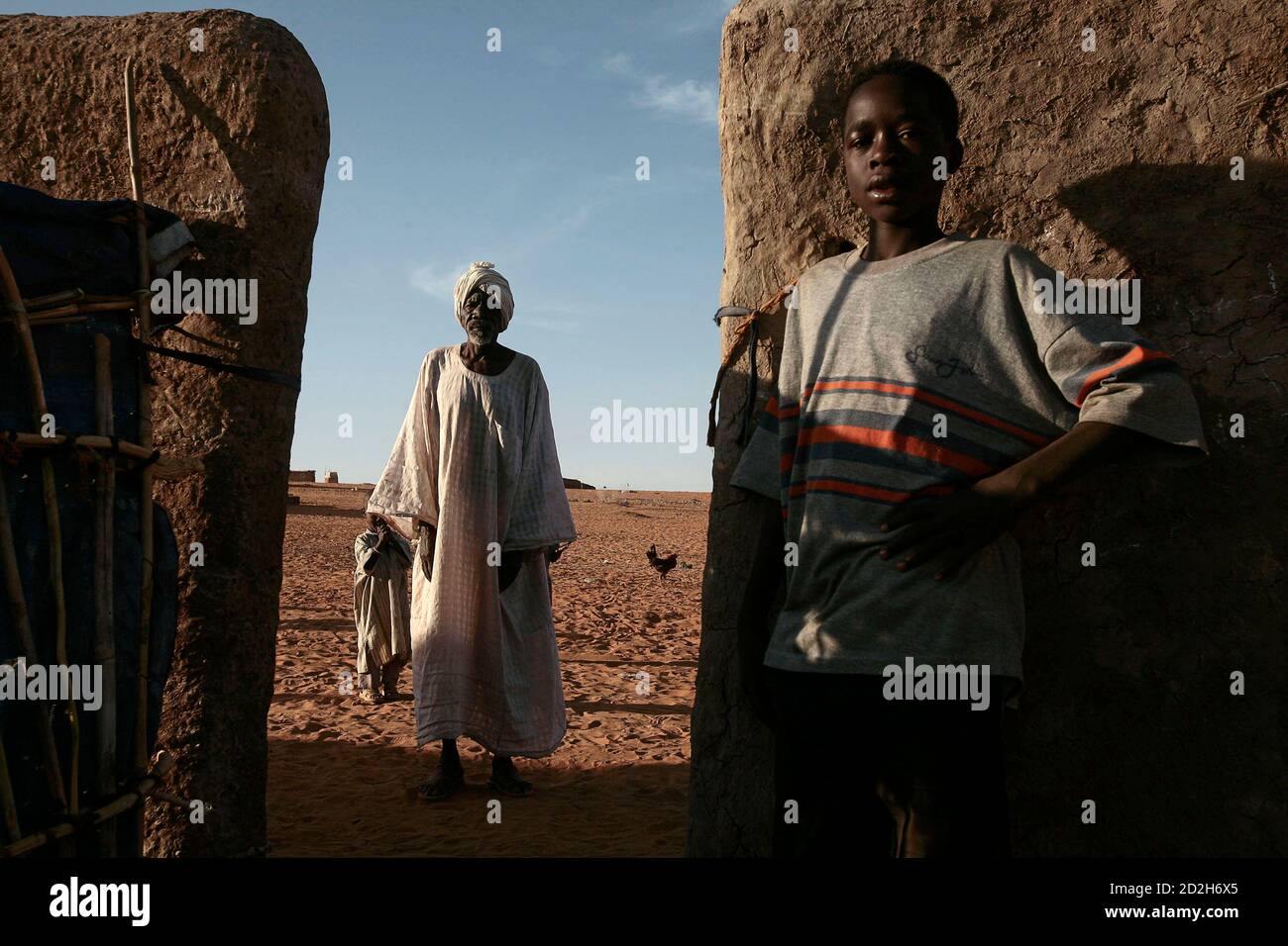 Sudanese family refugee camp hi-res stock photography and images - Alamy