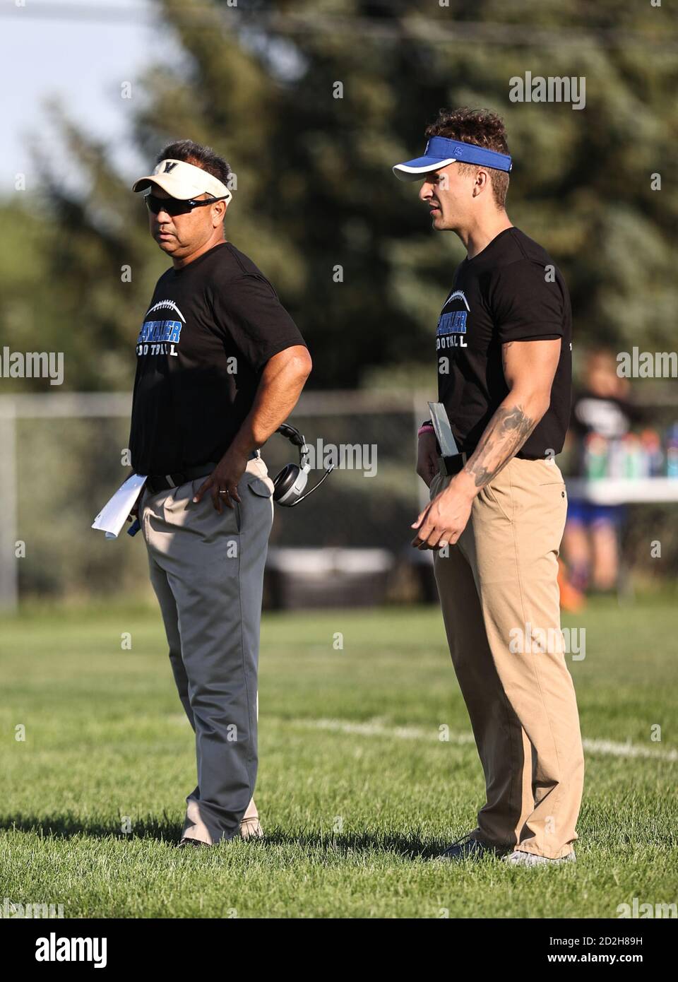 High school football action with St. Thomas More vs Winner in Rapid