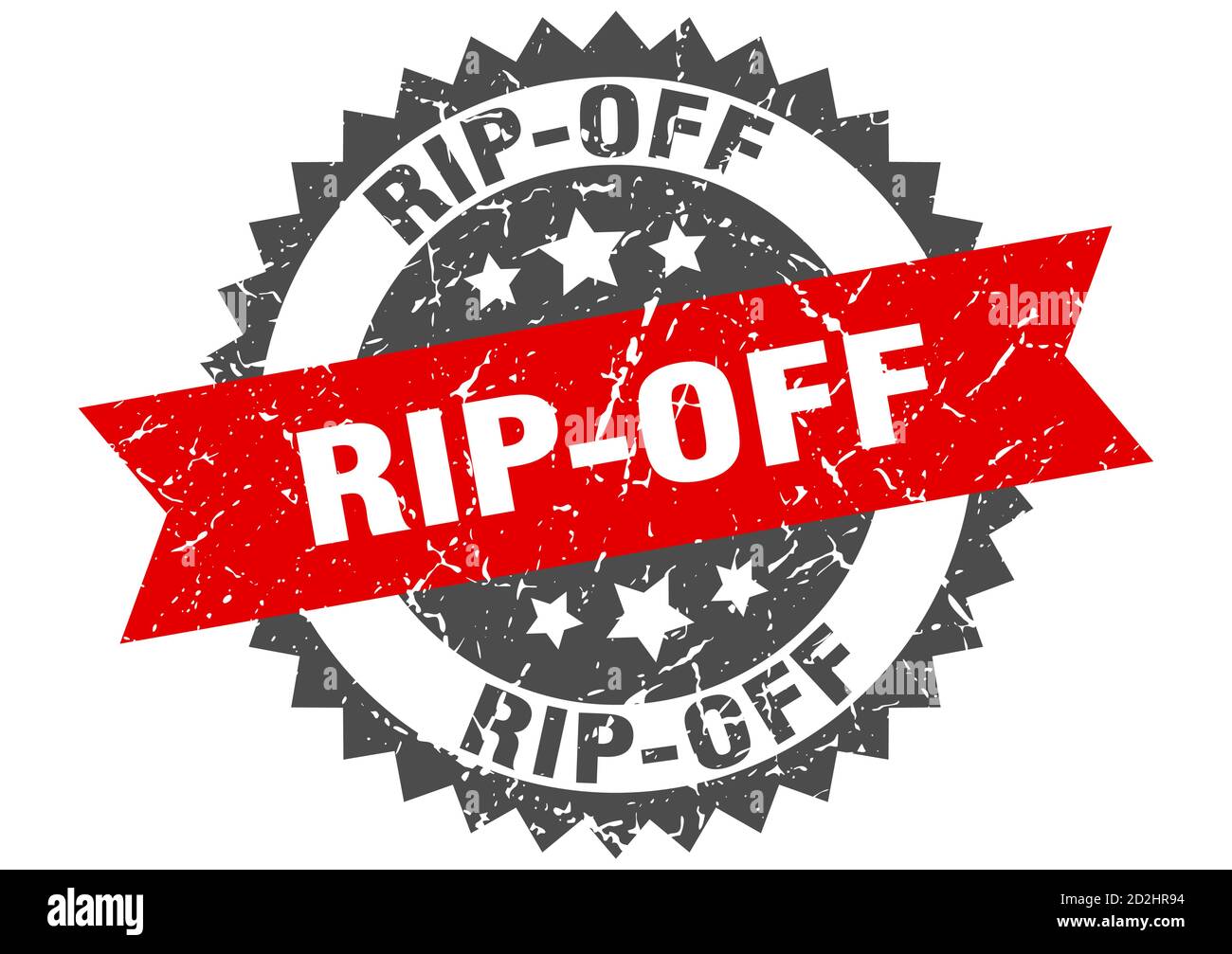 Rip off round red sticker isolated hi-res stock photography and images ...