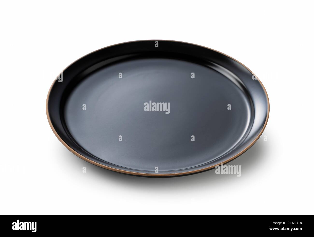 Japanese plate placed on a white background Stock Photo