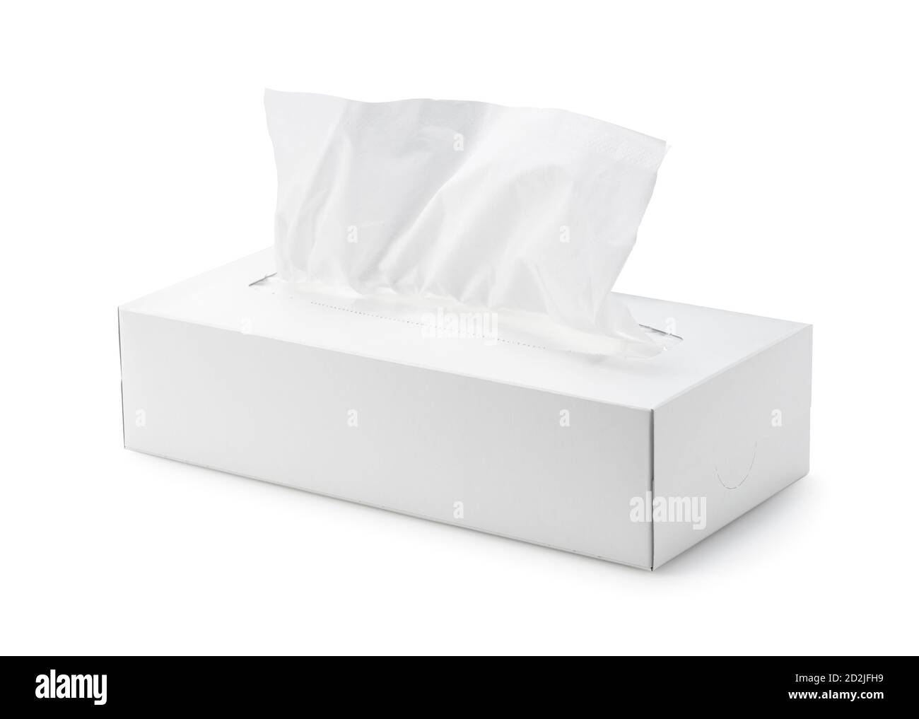 A plain white tissue box on a white background Stock Photo Alamy