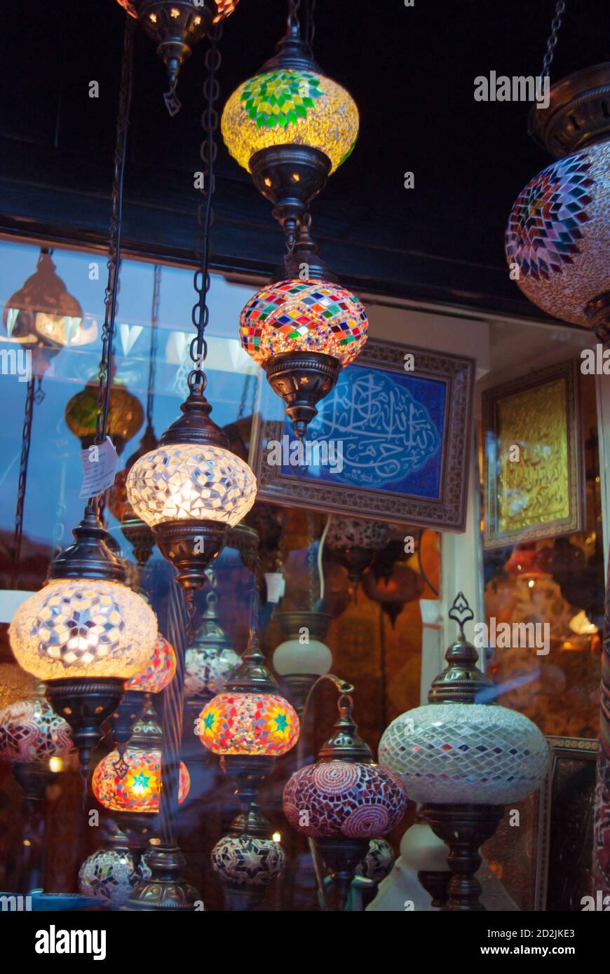 Grand bazaar beautiful accessories shops in Istanbul Stock Photo Alamy