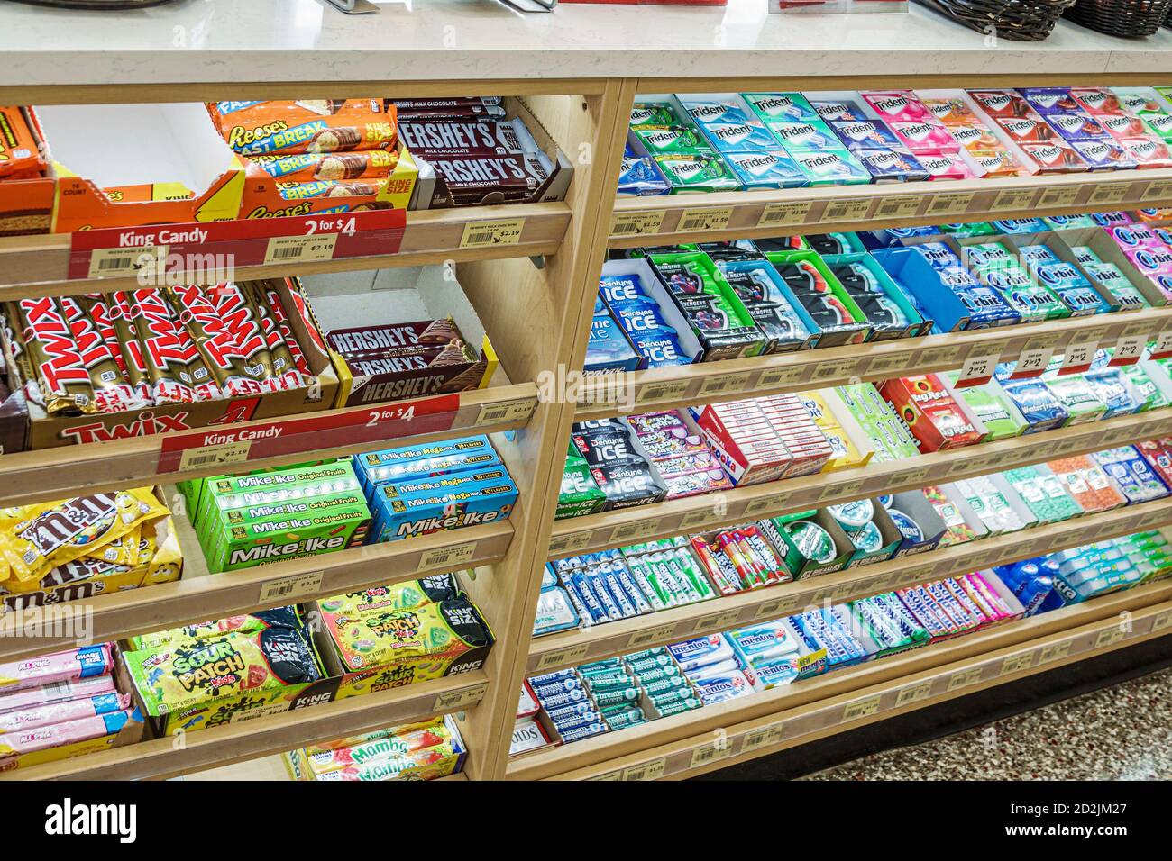 Florida Davenport Wawa convenience store gas petrol station inside candy gum brand Twix Hershey