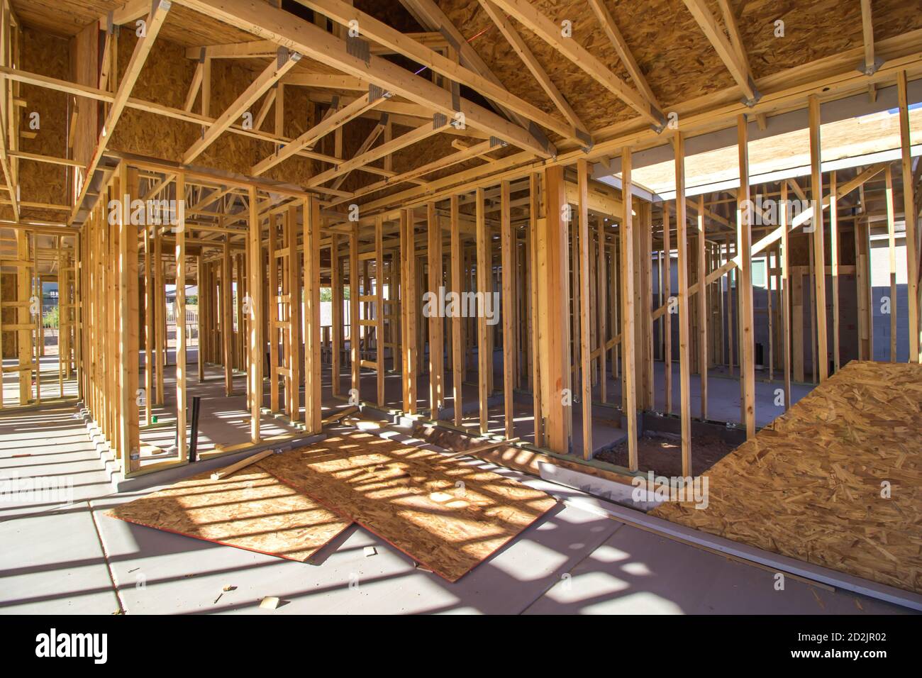 Interior roof framing hi-res stock photography and images - Alamy