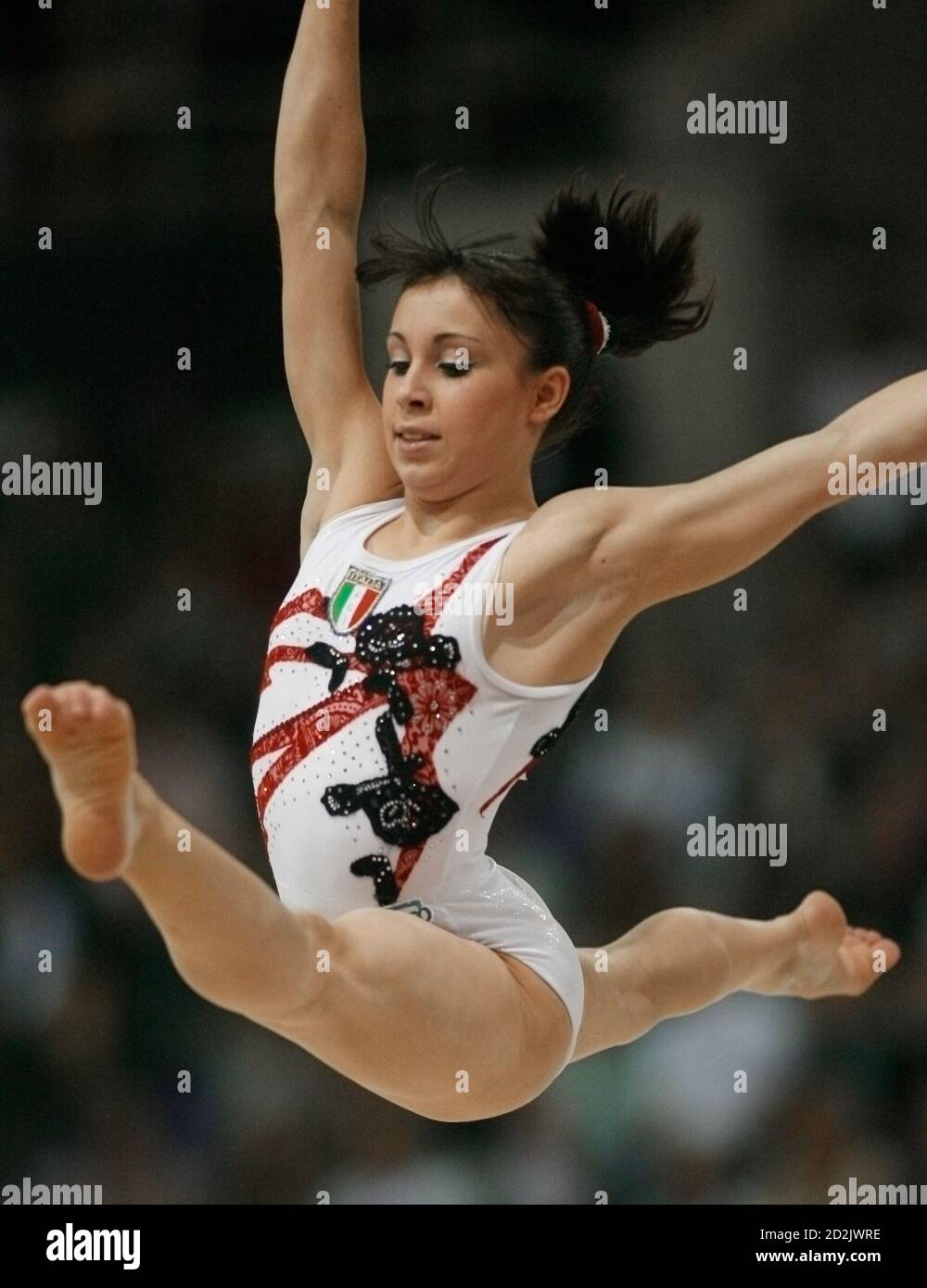 Italy S Vanessa Ferrari Competes On The Floor On Her Way To Win The Gold Medal Of The Women S Individual All Around Competition At The 39th Artistic Gymnastics World Championships In Aarhus Denmark October