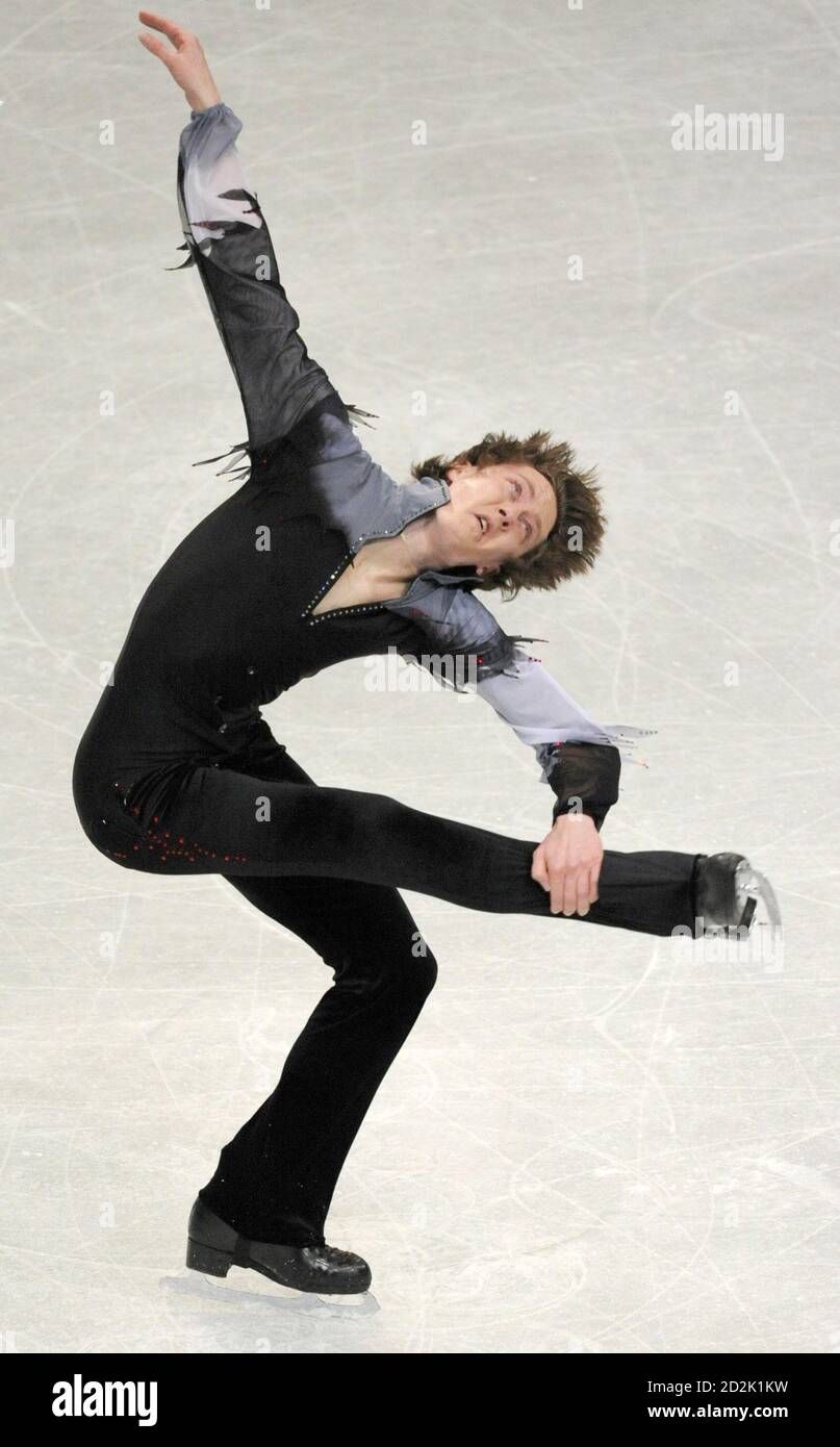 Jeremy Abbott Of The U S Performs During The Men S Free Skating Programme At The World Figure Skating Championships In Gothenburg March 22 08 Reuters Bob Strong Sweden Stock Photo Alamy