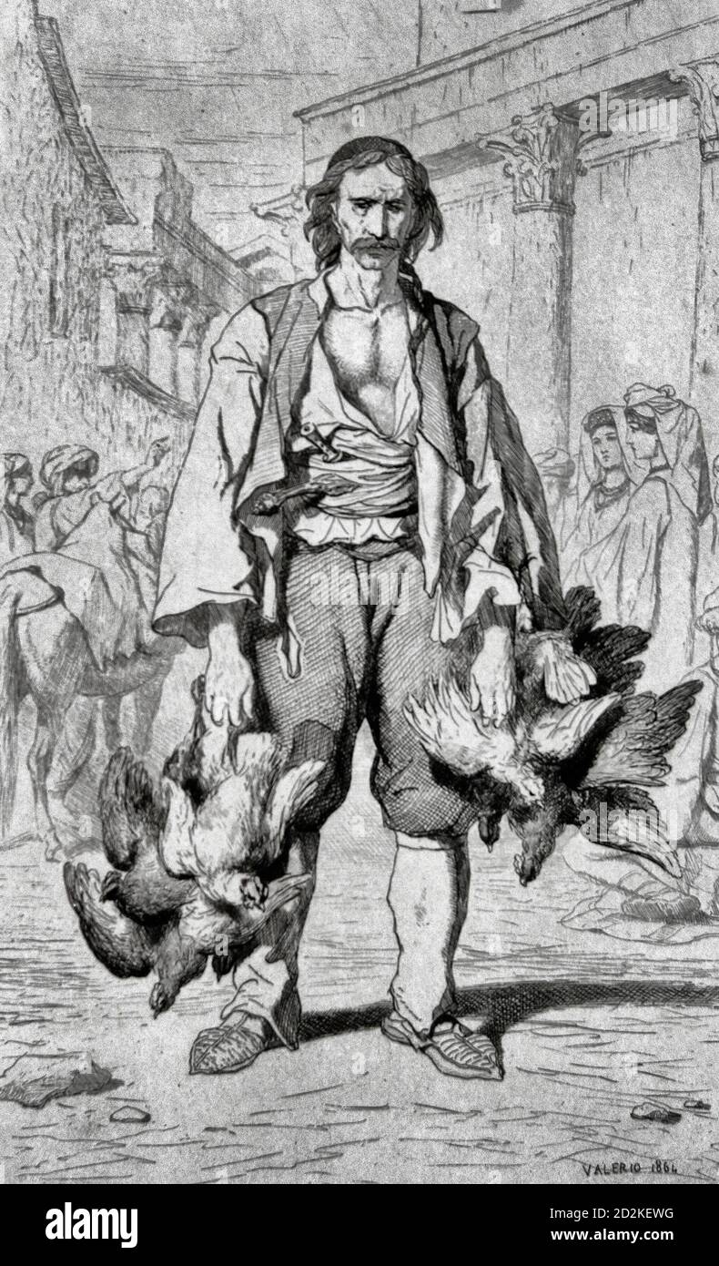 Valerio - Morlaques peasant from the surroundings of Spalato, 1864 Stock Photo