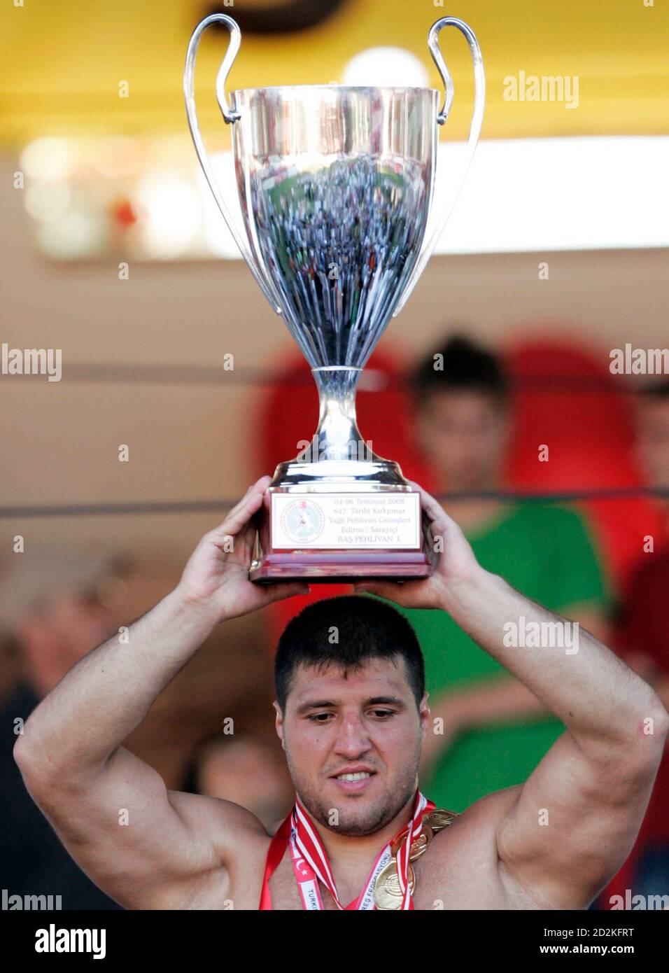 Oil Wrestling In Kirkpinar Edirne High Resolution Stock Photography and