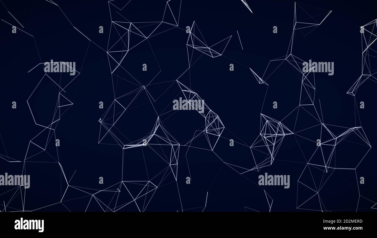Abstract Plexus Geometrical Shapes. Connection And Web Concept. Digital ...