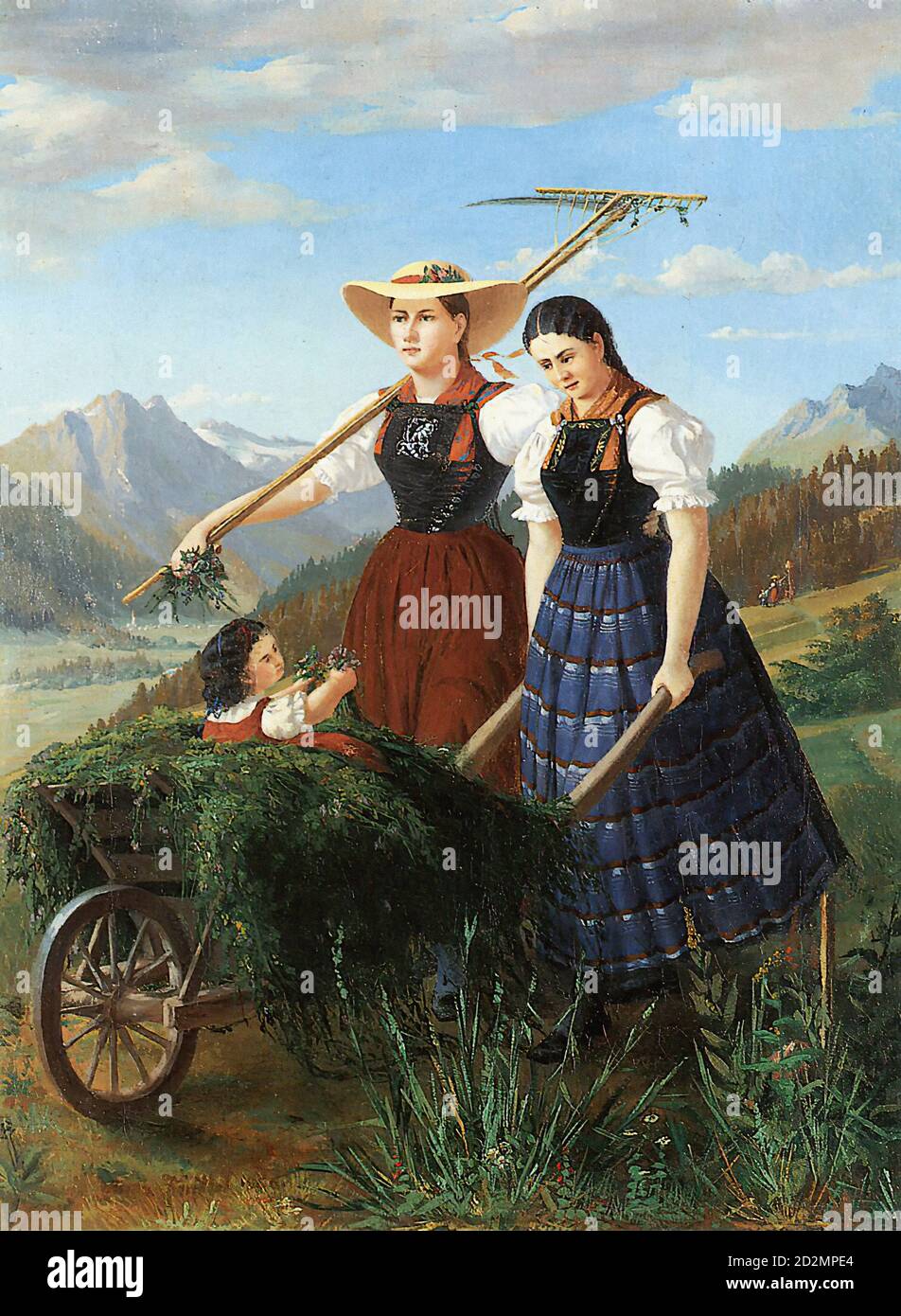 Stainer-Knittel Anna - Die Schwestern - Austrian School - 19th  Century Stock Photo