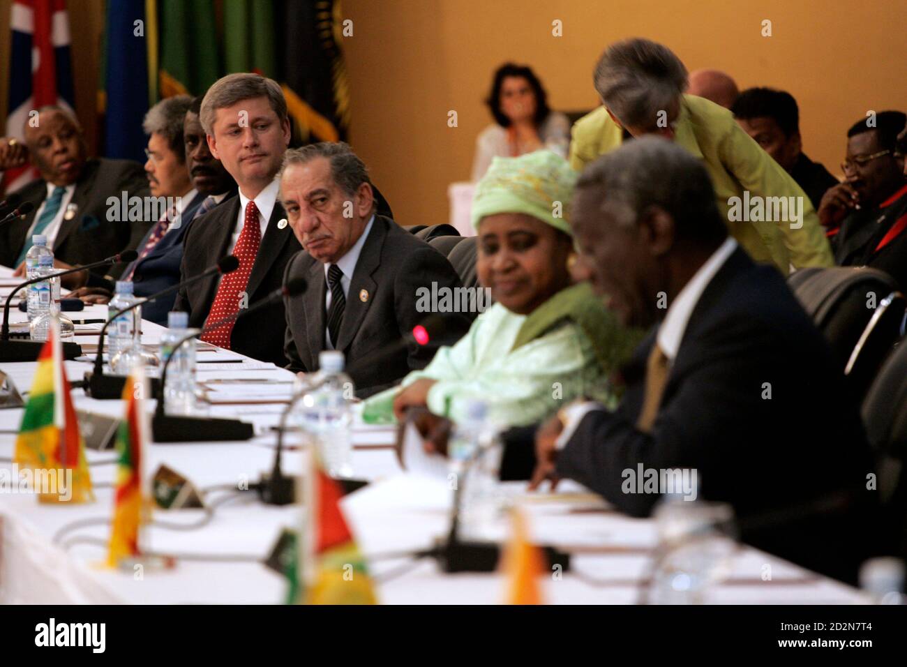 Heads of states listen to closing remarks made by Ghana's President