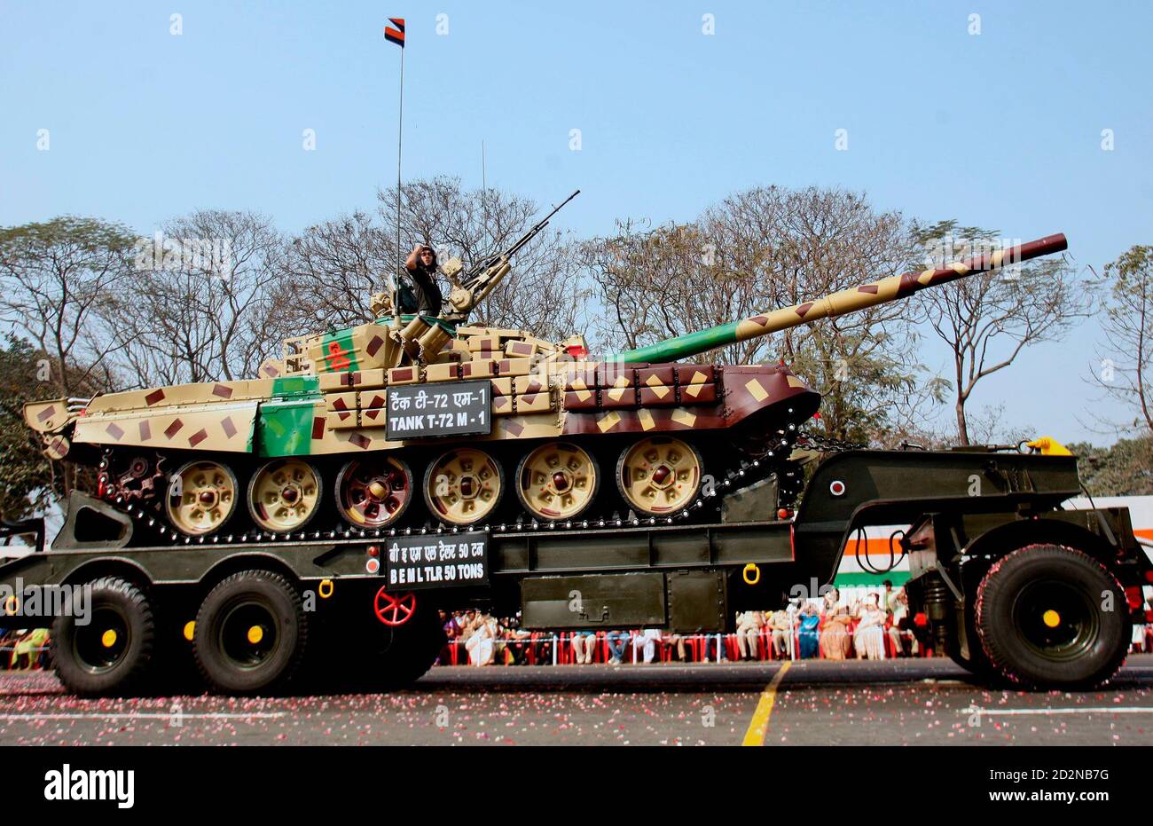 An Indian Army T 72 Tank Takes Part In The Republic Day Parade In Kolkata January
