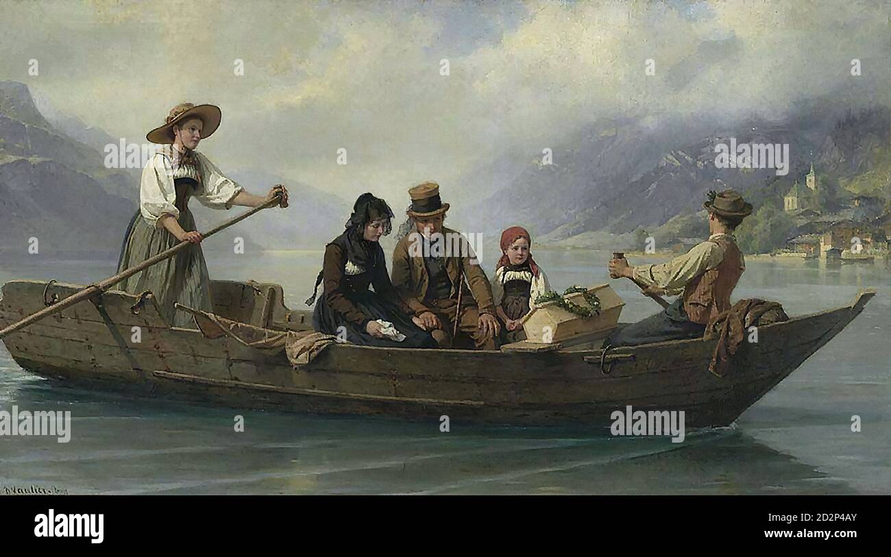 Vautier Marc Louis Benjamin Journey over Brienzersee from Iseltwald