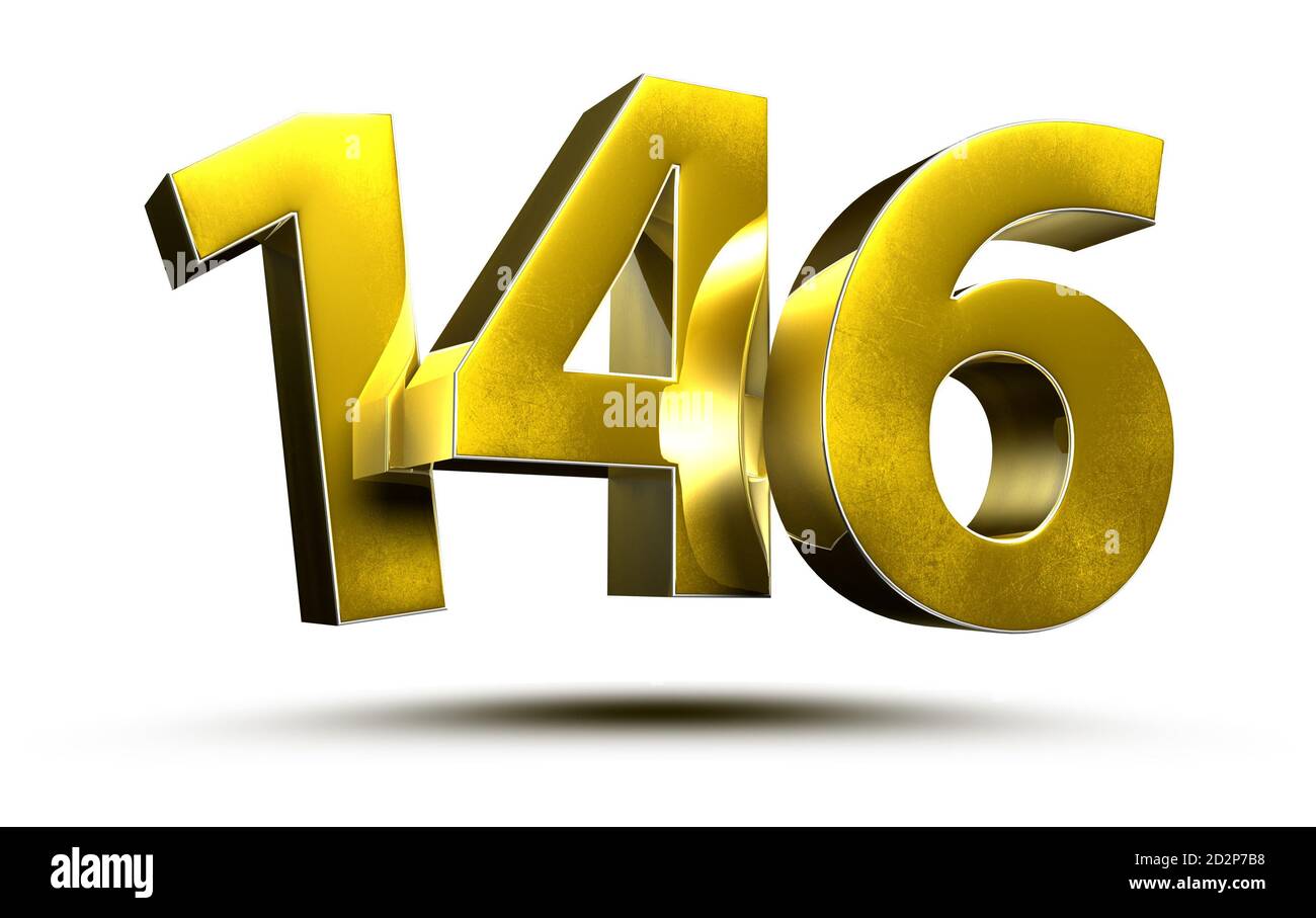 3d number 146 hi-res stock photography and images - Alamy