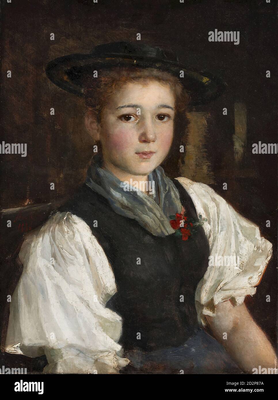 Chiusi Albert Anker 1887 svizzeri pittore Toscana romana città LW H a2 0622